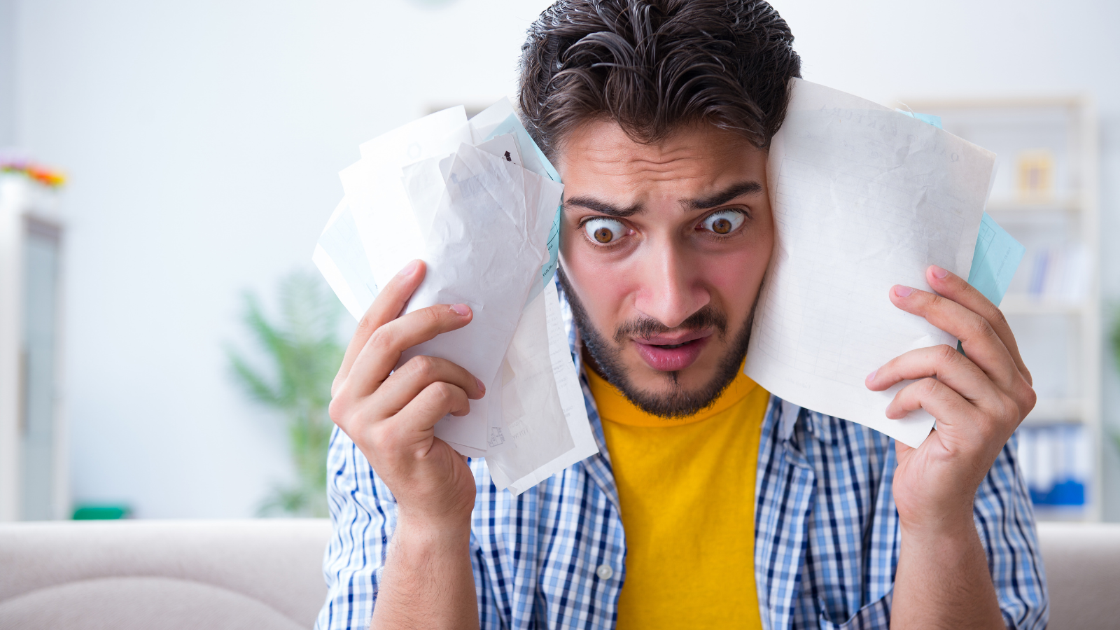 Man stressed about SME marketing